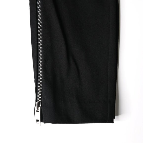 RAG & BONE Black Chatel Skinny Full Side Zip Stretch Mid Rise Pants - Size 2 - Picture 3 of 10